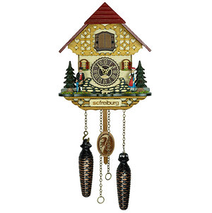 Quarz-Kuckucksuhr "SC Freiburg" Kuckuck mit Musik