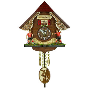 Quarz-Kuckulino "SC Freiburg"