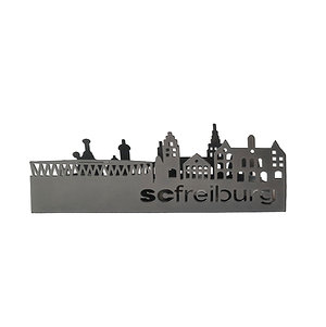 SC Freiburg 4er Teelichthalter "Skyline" metall, 21cm