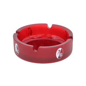 SC Freiburg Aschenbecher "Frosted Wappen" rot