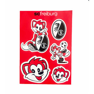 SC Freiburg Aufkleber-Set "Füchsle"