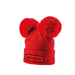 SC Freiburg Baby-Mütze "NE Bommel" rot