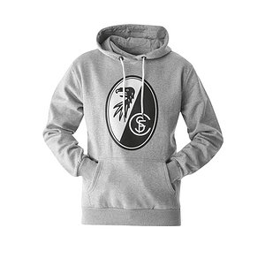 SC Freiburg Basic Hoodie "Wappen" grau