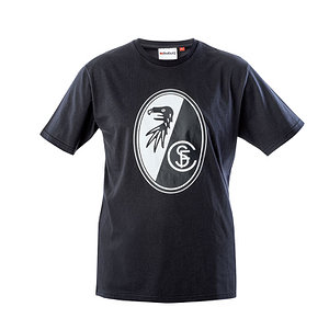 SC Freiburg Basic T-Shirt "Wappen" schwarz