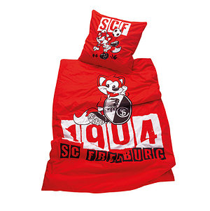 SC Freiburg Bettwäsche GOTS "Füchsle" 100% Baumwolle