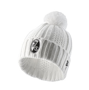 SC Freiburg Bommelmütze "NE Grobstrick" weiß