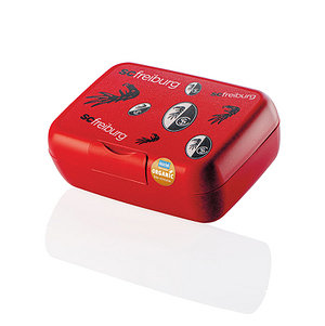 SC Freiburg Brotdose "koziol - organic" rot