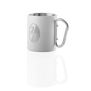 SC Freiburg Edelstahlbecher "Karabiner"