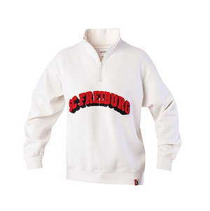 SC Freiburg Halb-Zip Pullover "SC Freiburg" offwhite