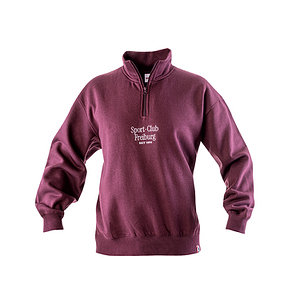 SC Freiburg Halb-Zip Pullover "Sport-Club" bordeaux