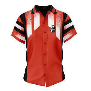 SC Freiburg Hemd "Streifen" rot-weiss-schwarz