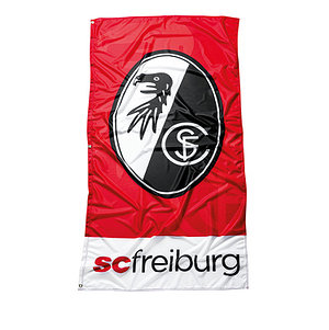 SC Freiburg Hissfahne Hochformat 100x200 cm