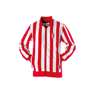 SC Freiburg Jacke "Retro Streifen" rot-weiß