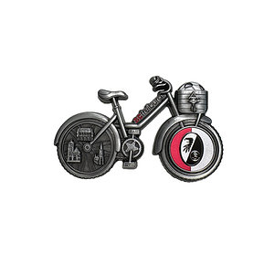 SC Freiburg Magnet "Fahrrad"