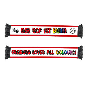 SC Freiburg Polyschal "Der SCF ist Bunt"