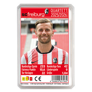 SC Freiburg Quartett 25/26 Kartenspiel