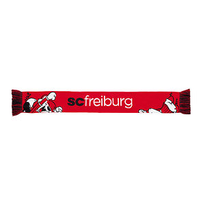SC Freiburg Schal Kinder "Super Jubelfuchs" rot