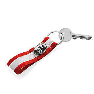 SC Freiburg Schlüsselanhänger "Band rot-weiß"