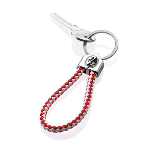 SC Freiburg Schlüsselanhänger "Schlaufe" rot-weiß