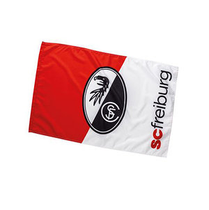 SC Freiburg Stockfahne "Rot-Weiß" 90 x 60 cm