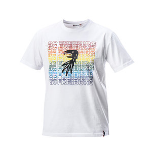 SC Freiburg T-Shirt "Regenbogen" weiß