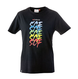 SC Freiburg T-Shirt "SCF bunt" schwarz