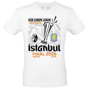 SC Freiburg T-Shirt "UEL Final Istanbul" 25/26 weiß