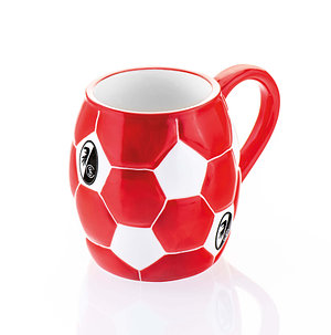 SC Freiburg Tasse "Fußball 2.0" rot-weiß