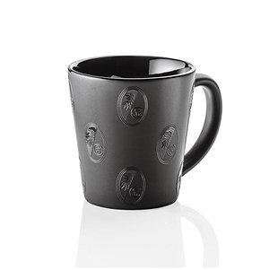 SC Freiburg Tasse Relief "Wappen allover" schwarz