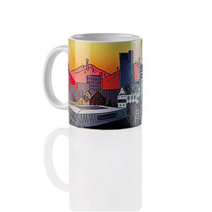 SC Freiburg Tasse "Skyline geprägt"