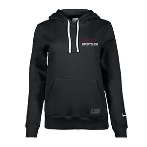 SC Freiburg Team Hoodie Frauenschnitt NIKE schwarz