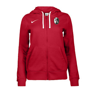 SC Freiburg Team ZIP Hoodie Frauen NIKE rot