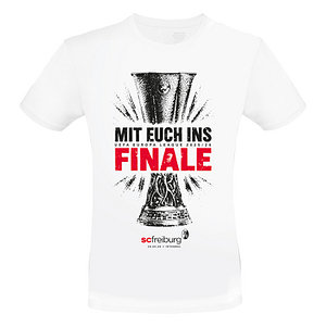 SC Freiburg UEL Final T-Shirt 2026 Kids weiß