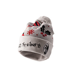 SC Freiburg Weihnachtsmütze 24 weiß