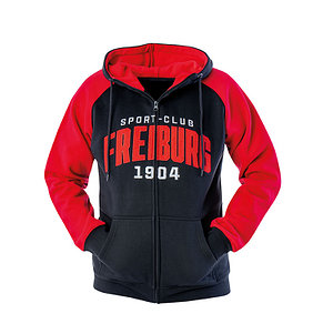 SC Freiburg Zip-Hoodie "Rot-Schwarz" schwarz rot