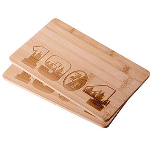 SCF Frühstücksbrettchen Holz "1904" 2er-Set