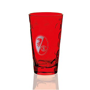 Schorleglas groß "Dubbe Wappen" rot 0,5 Liter - besprüht
