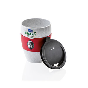 Thermobecher Logo "koziol - organic" organic grau