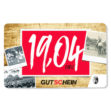 Gutscheinkarte 19,04 €