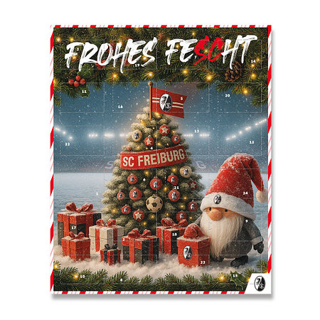 SC Freiburg Adventskalender 24 Taler + Gutschein