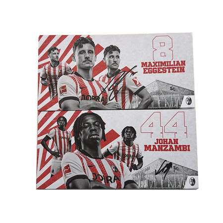 SC Freiburg Autogrammkarten-Satz Profis 25/26 signiert