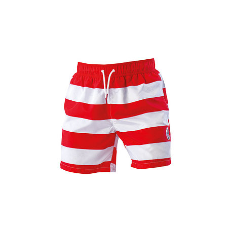 SC Freiburg Badehose "Streifen" Erw. rot-weiß