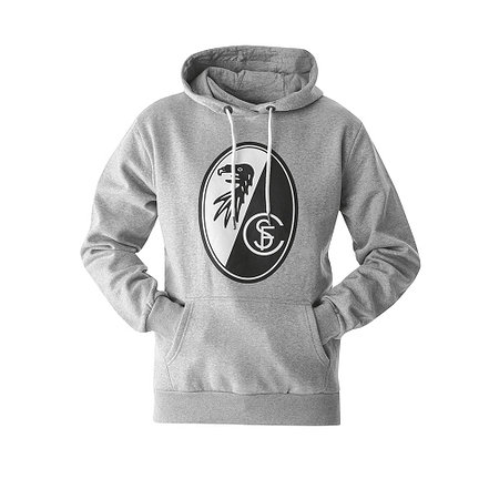 SC Freiburg Basic Hoodie "Wappen" grau