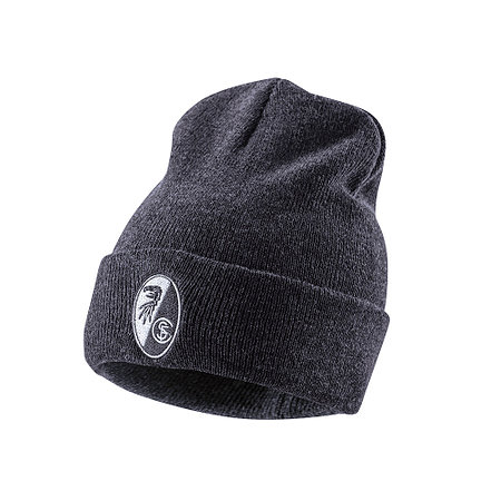 SC Freiburg Beanie Basic "Wappenstick" dunkelgrau dark grey