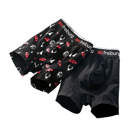 SC Freiburg Boxershorts "Schwarzwald" 2er Set/schwarz