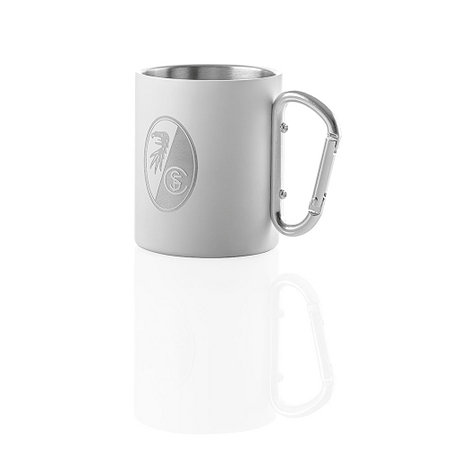 SC Freiburg Edelstahlbecher "Karabiner"