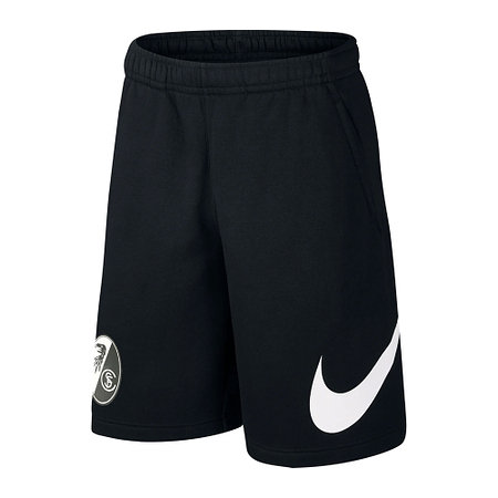 Black fleece nike shorts online