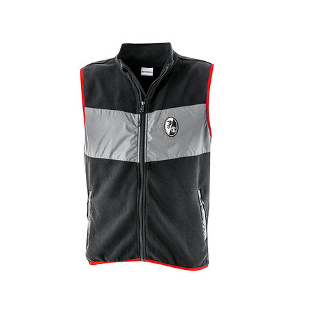 SC Freiburg Fleece-Weste schwarz-grau