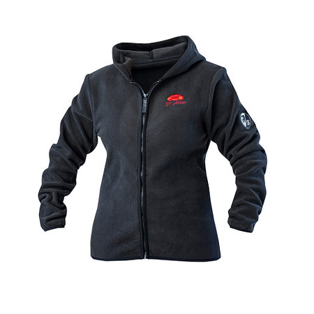 SC Freiburg Frauen Zip-Fleecejacke schwarz