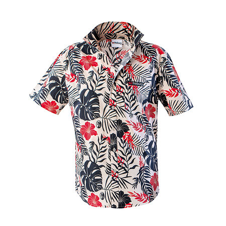 SC Freiburg Hawaii-Hemd "Logo" beige